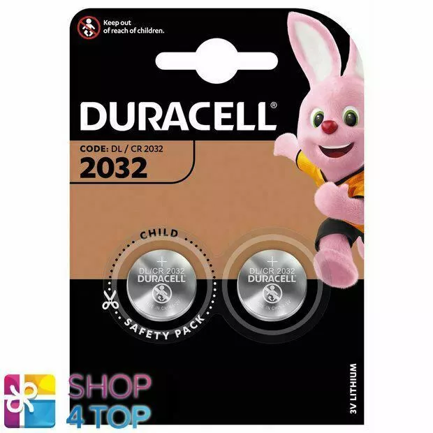 2 Duracell CR2032 Litio Blister de Pilas 3V Coin Celda DL2032 Exp 2027 Nuevo