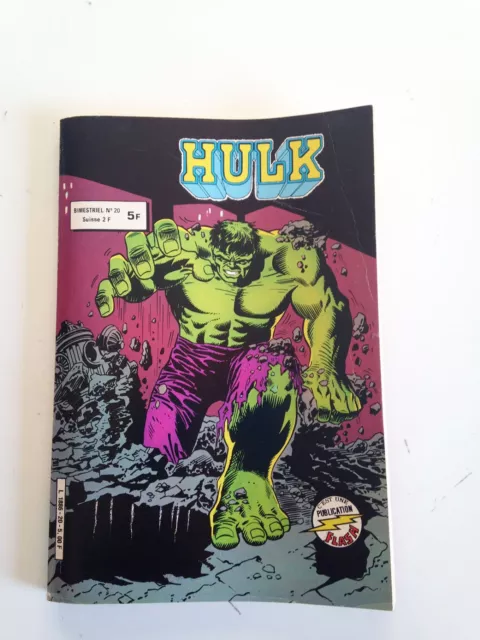 Nov15----  Excellent état --- ARTIMA  Comics Pocket  HULK  N° 20