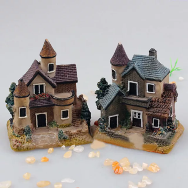 Fairy Garden Miniature Resin House Micro Landscape Home Ornament Decor Dollhouse