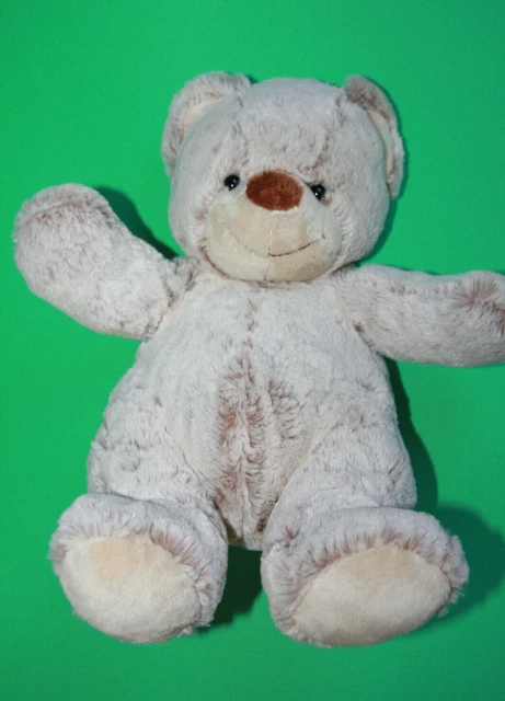 Doudou Peluche  Nicotoy Ours Beige Marron Chine Assis 36 Cm Etat  Neuf