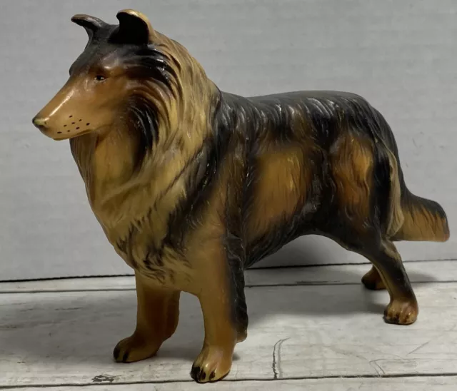 Collie Dog Figure 1950’s Bakelite   Number 101 Made In Hong Kong