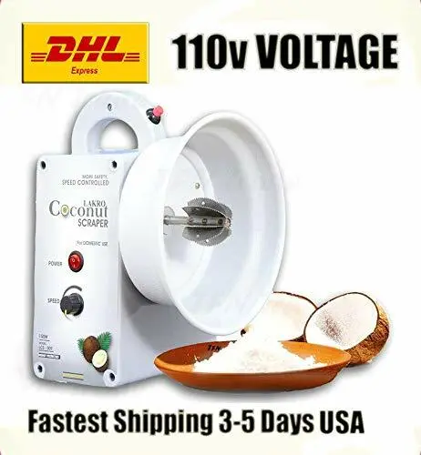 ELECTRIC 110V COCONUT Scraper Grater Shredder DHL Fastest Shipping 3-5 Days  USA $110.00 - PicClick