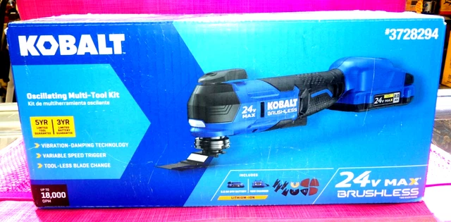 Multi Tool Kobalt 18 Piece Cordless 24 Volt Max Oscillating Tool