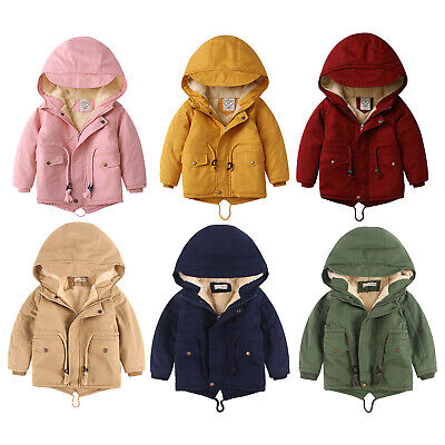 Cappotto con cappuccio invernale per bambine poncho spesso caldo esterno giacca con cerniera top