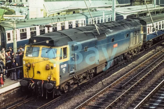 Uk Diesel Train Railway Photograph Of Class 50 50011. Rm50-75