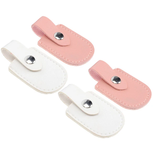 4 PIEZAS - Receptor de corte de uñas - Cutícula de manguito tijeras protector manicura - Pedicura