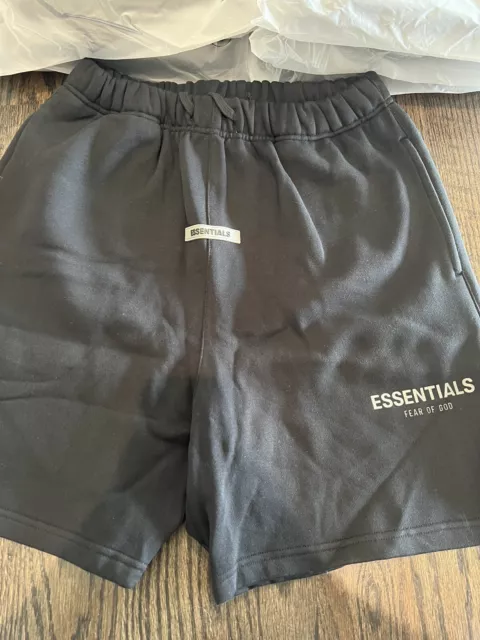 Fear Of God ESSENTIALS Sweat Shorts Black Size Small Brand New