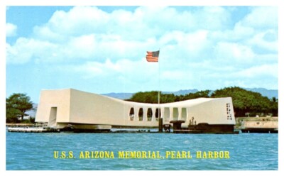 Casquette Trucker USS Arizona Memorial – Vintage, Bleue, Ajustable (neuve Sans étiquette)