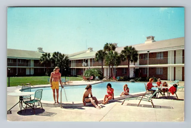 Lake City FL-Florida, Ramada Inn, Poolside, Advertising, Vintage Postcard