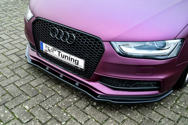 Sonderaktion Frontspoiler Cuplippe aus ABS passend für Audi A4 S4 B8 mit S-Line