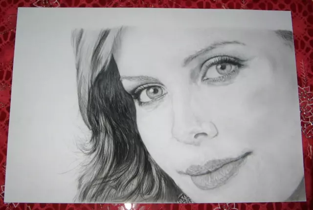 Disegno Matita E Carboncino 33X48 - Charlize Theron - Bellissimo!