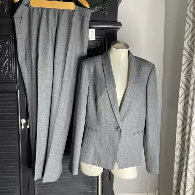 JOHN MEYER 2-PIECE Gray Pant Suit Size 14 NWT Retails $260 $300.63 -  PicClick AU