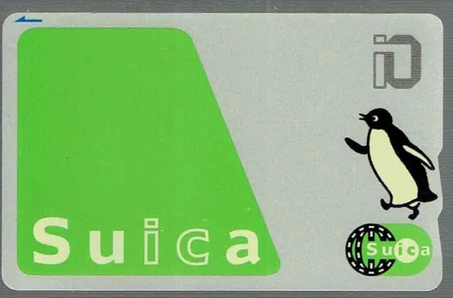 Penguin Normal Transportation IC Card Suica JR East (worth ¥500) Japan...