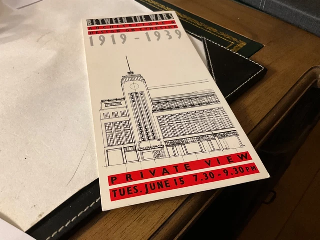 EXHIBITION FLYER Between the Wars 1919-1939 ARCHITECTURE &DESIGN ON TYNESIDE