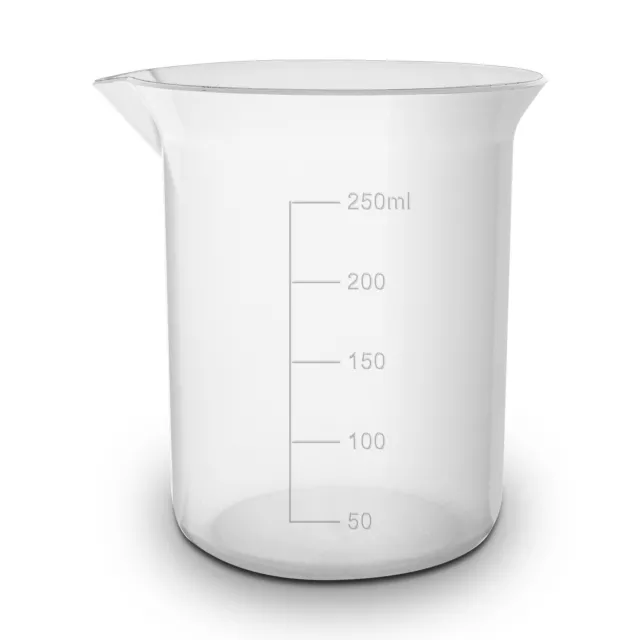 250ml RE-GEN Plastic Measuring Graduated Laboratory Kitchen Cup Beaker Jug