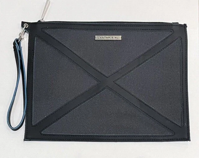 KLM BY JAN Taminiau Green Wristlet Clutch Bag Comfort Travel Bag