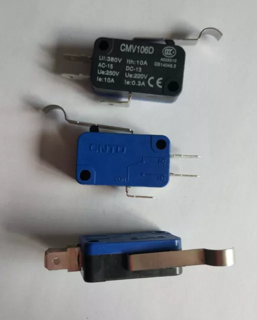 10pcs Micro Limit Switch CMV106D Crank Type 1NC 1NO CE