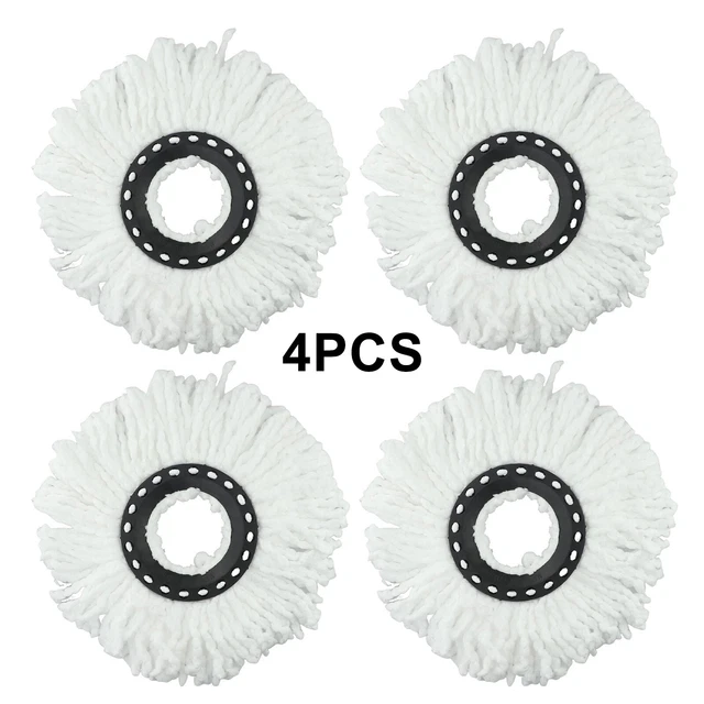 4 PACK REPLACEMENT Mop Heads Soft and Gentle Suitable for Wood and Tile