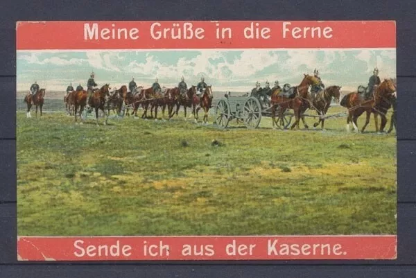 Soldaten einer Arttillerieeinheit, Grüße in die Ferne - 402241