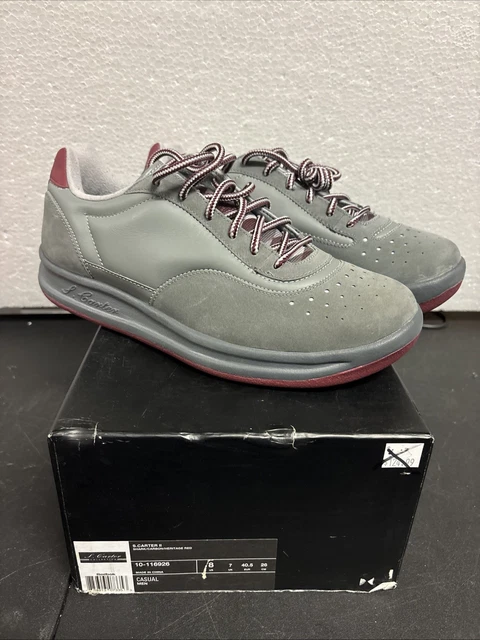 NEW RARE VINTAGE Reebok S. Carter II Grey Leather Mens Shoes 