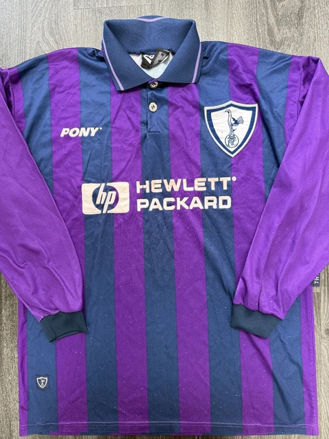 Chemise Football Vintage PONY Tottenham Hotspur 1995/96 Away - Taille L