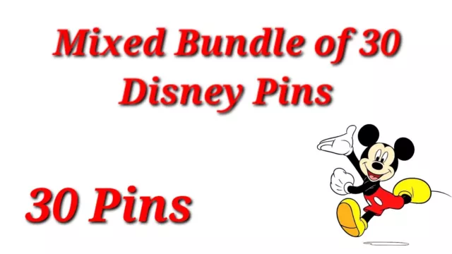 ### Mixed Bundle Of 30 Disney Pins ###