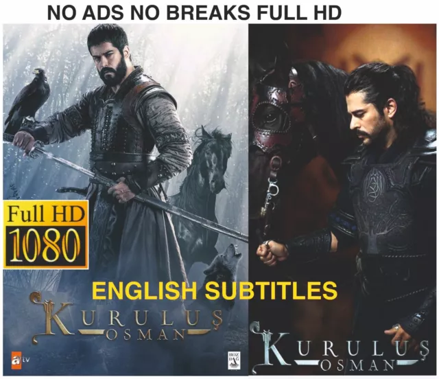 Turkish Kurulus Osman Sequel of Resurrection D Ertugrul Seasons 1, 2 ,3,4 and 5