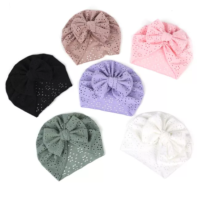 Summer Bow Baby Turban Hat Soft Elastic Baby Bonnet Hat for Newborn Gi-YB