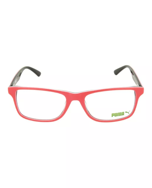 Puma Mens Square/Rectangle Orange Clear Fashion Designer Eyewear