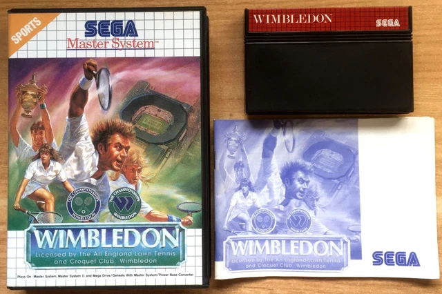 Wimbledon Sur Sega Master System - Jeu Complet - Etat Correct