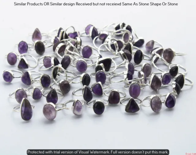 Amethyst 100 Piece Wholesale Ring Lot 925 Sterling Silver Ring NRL-4744