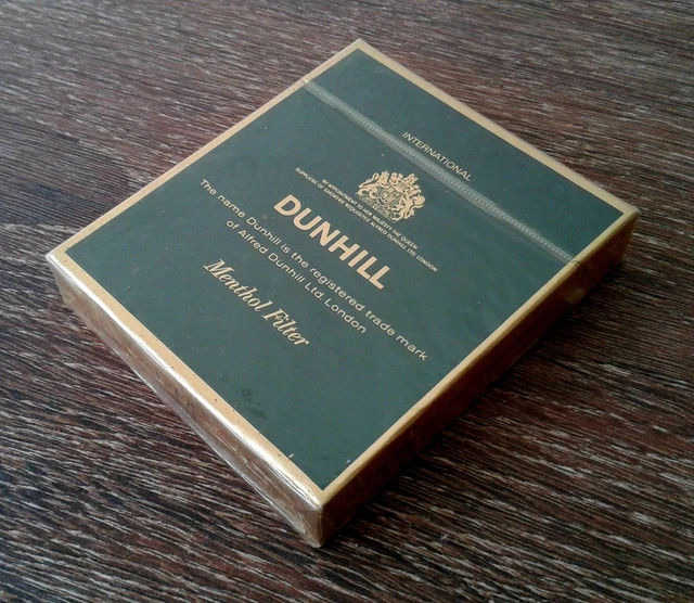 Dunhill International Menthol 20 100s Cigarettes Wide Flat Hard Box