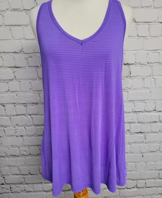 Beyond Yoga Sleeveless Racerback Tank Top Womens Medium M Purple Work Out