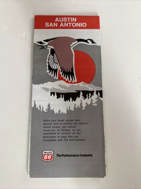 1974 Austin San Antonio Phillips 66 Map