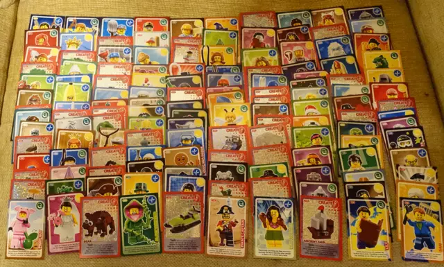 COMPLETE SET 140 lego trading cards Sainsburys Create The World Series 8.00 PicClick UK