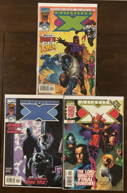 Mutant X #10 11 12 ALL VF/NM 9.0 OR HIGHER MARVEL COMICS HAVOK BLOODSTORM