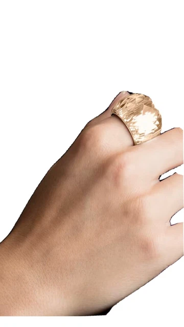 Swarovski Nirvana Cut Crystal, Ring Silk with Rose Gold UK Size 52 NEW