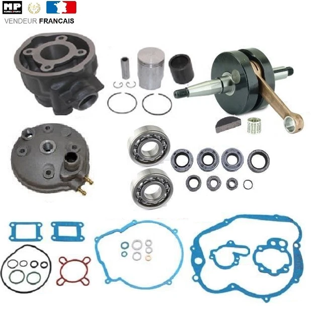 KIT HAUT+BAS MOTEUR COMPLET AM6 RS50 TZR DTR XP6 fonte EUR 159,90