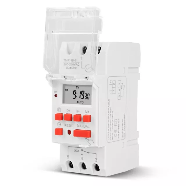 Interrupteur de minuterie numérique programmable haute charge intuitive Operati