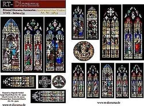 Plaque Décorative Métal Style Vitrail église - 30 X 20 Cm - Décoration Murale Neuve