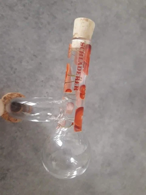 ANCIEN VERRE DOSEUR En Verre Moulé à Bouchon Bakélite MOUGIN Bloque