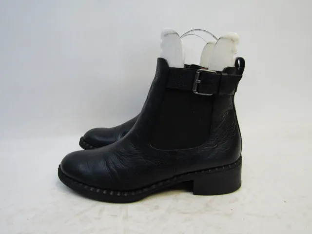 Gentle Souls Womens Size 8.5 M Black Leather Zip Ankle Chelsea Boots Bootie