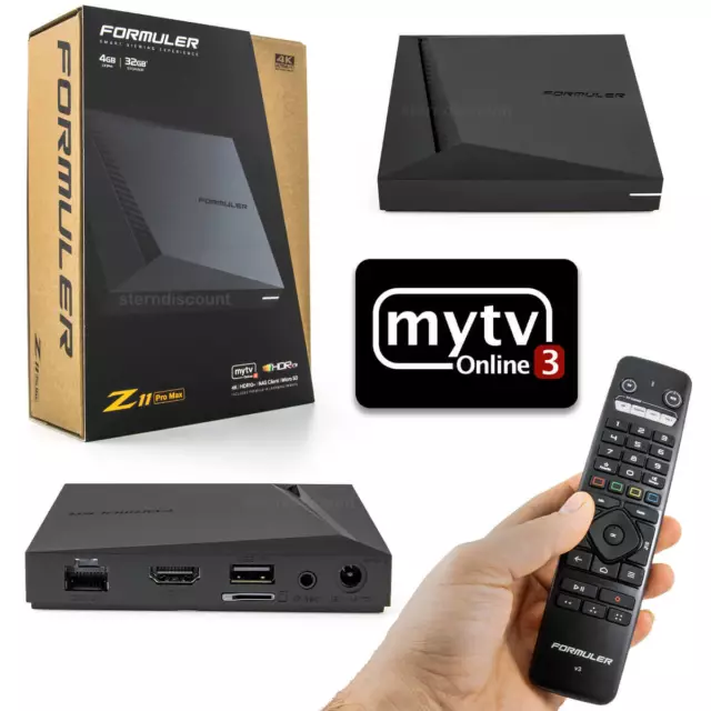 Formuler Z11 Pro MAX MyTVonline 3 Android 11 Media IPTV Streaming 4K Box 4GB RAM