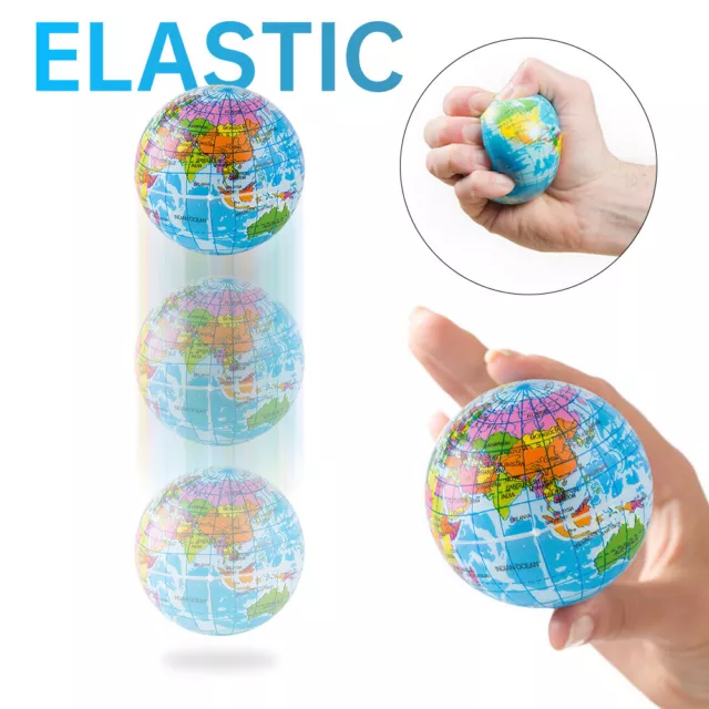 Soft Foam Ball Earth Globe World Map Planet Toy Anti Stress Relief Xmas Gift