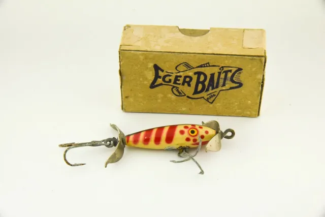 VINTAGE FLORIDA EGER Dillinger Antique Fishing Lure in Box LC18