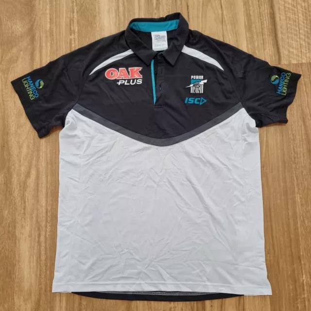 AFL Port Adelaide Power ISC Men's Team Media Polo Shirt Size XL