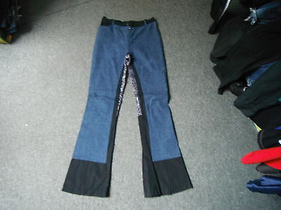 ZN Jeans svasati GIROVITA 30 " " GAMBA 34 " sbiadito blu scuro Jeans da donna