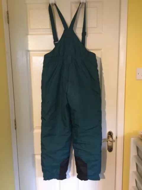 Kiabi Age 12 Green Ski Trousers With Braces 2