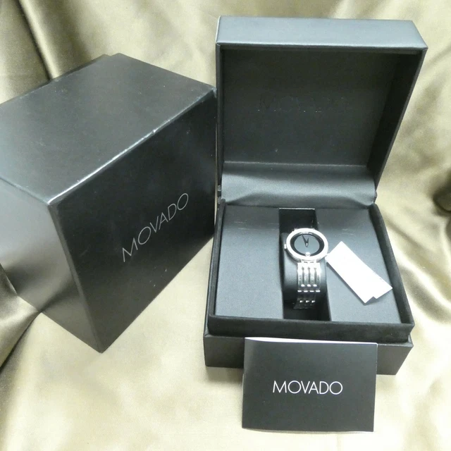 Orologio Svizzero MOVADO Esperanza Donna Lunetta Diamante con Scatola e Documenti 0607052