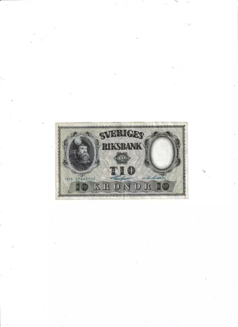 Sweden  10  Kronor  1955